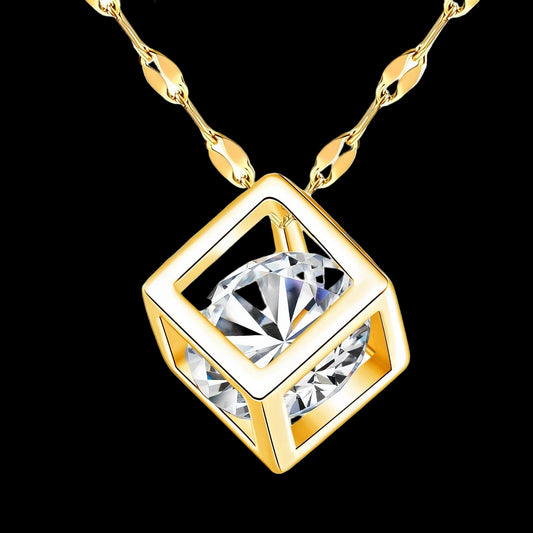 Necklace, 18K Gold Plated Steel